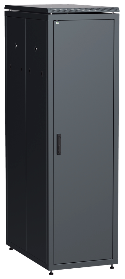 ITK LINEA N Шкаф сетевой 19" 42U 600х1000мм металлическая передняя дверь черный