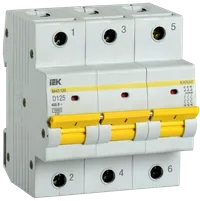 KARAT Automatic circuit breaker BA47-150 3P D 125A 15kA IEK