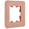 BRITE Рамка 1-местная РУ-1-2-Бр стекло дымчатый RE IEK4