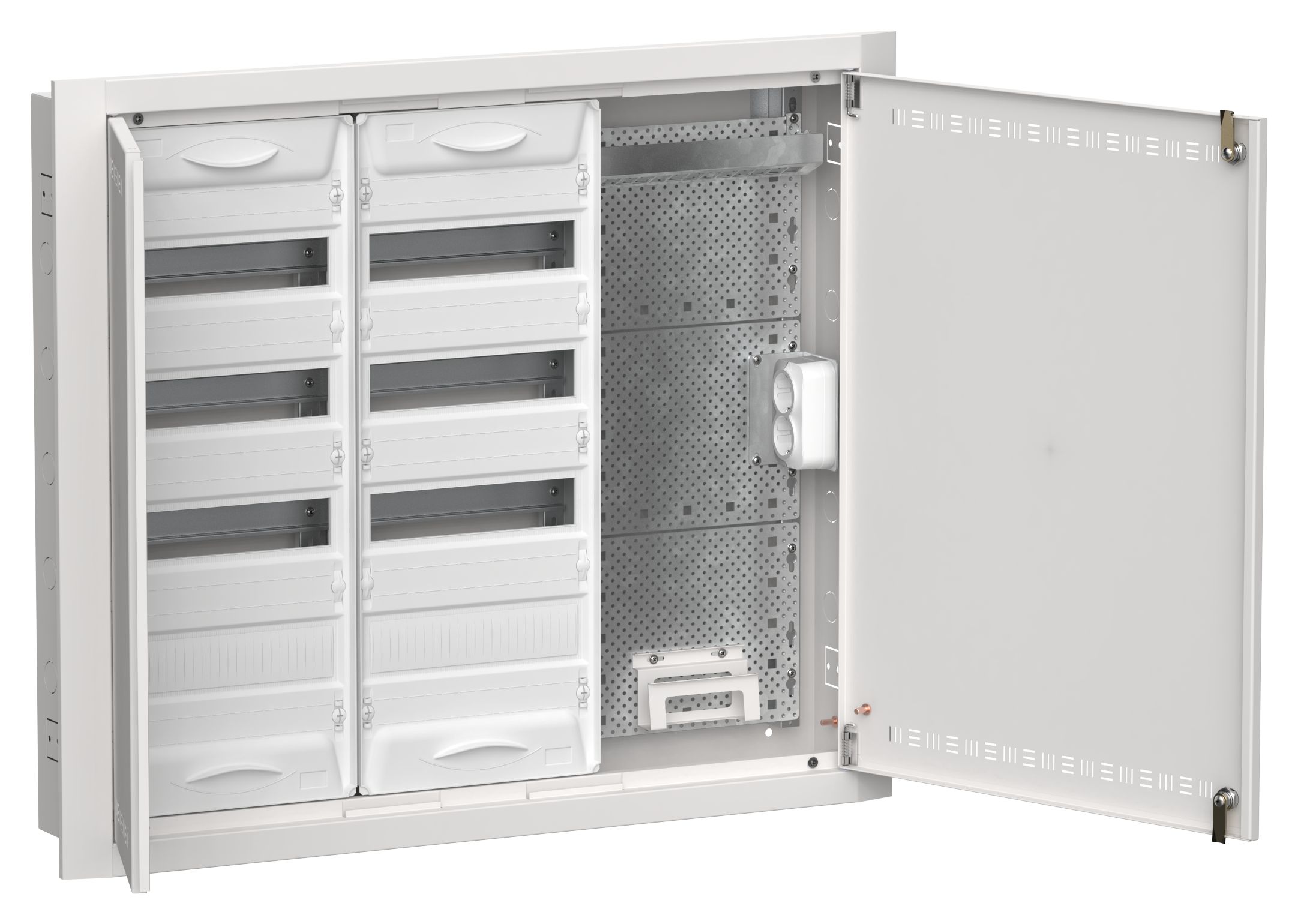 TITAN 5 Корпус комбинированный ЩРв-96 (3х48) 755х885х130мм IP30 белый IEK (TI5-51-V-3X048-30)