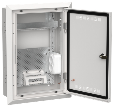 TITAN 5 Корпус мультимедиа ЩРв-24 (1х24) 505х365х130мм IP30 белый IEK