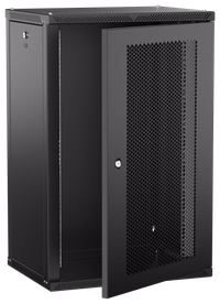 ITK LINEA W Шкаф настенный 18U 600х450мм дверь перфорированная черный 2.0