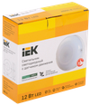 Светильник светодиодный ДПО 1002 12Вт 4000K IP54 с акустическим датчиком IEK1
