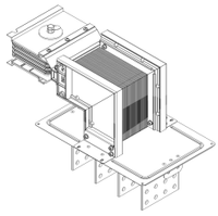 LINEBAR Секция фланцевая левая Тип1 630А Cu 3L+N+1/2PE IP55 транспортировочная IEK