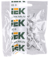 Скоба 8мм плоская пластиковая (100шт) IEK1