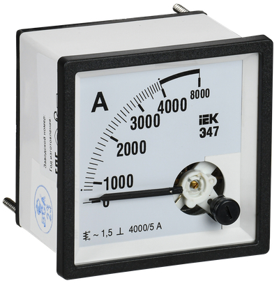 Амперметр Э47 4000/5А класс точности 1,5 72х72мм IEK