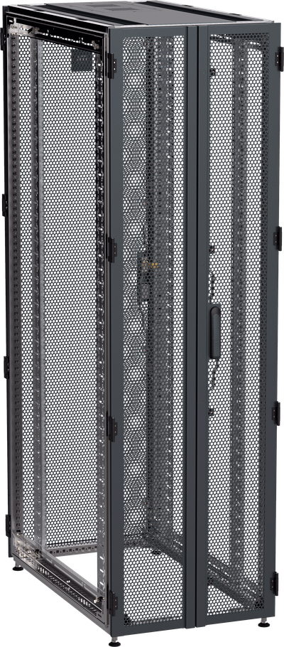 ITK by ZPAS Шкаф серверный 19" 45U 600х1200мм двухстворчатые перфорированные двери черный РФ