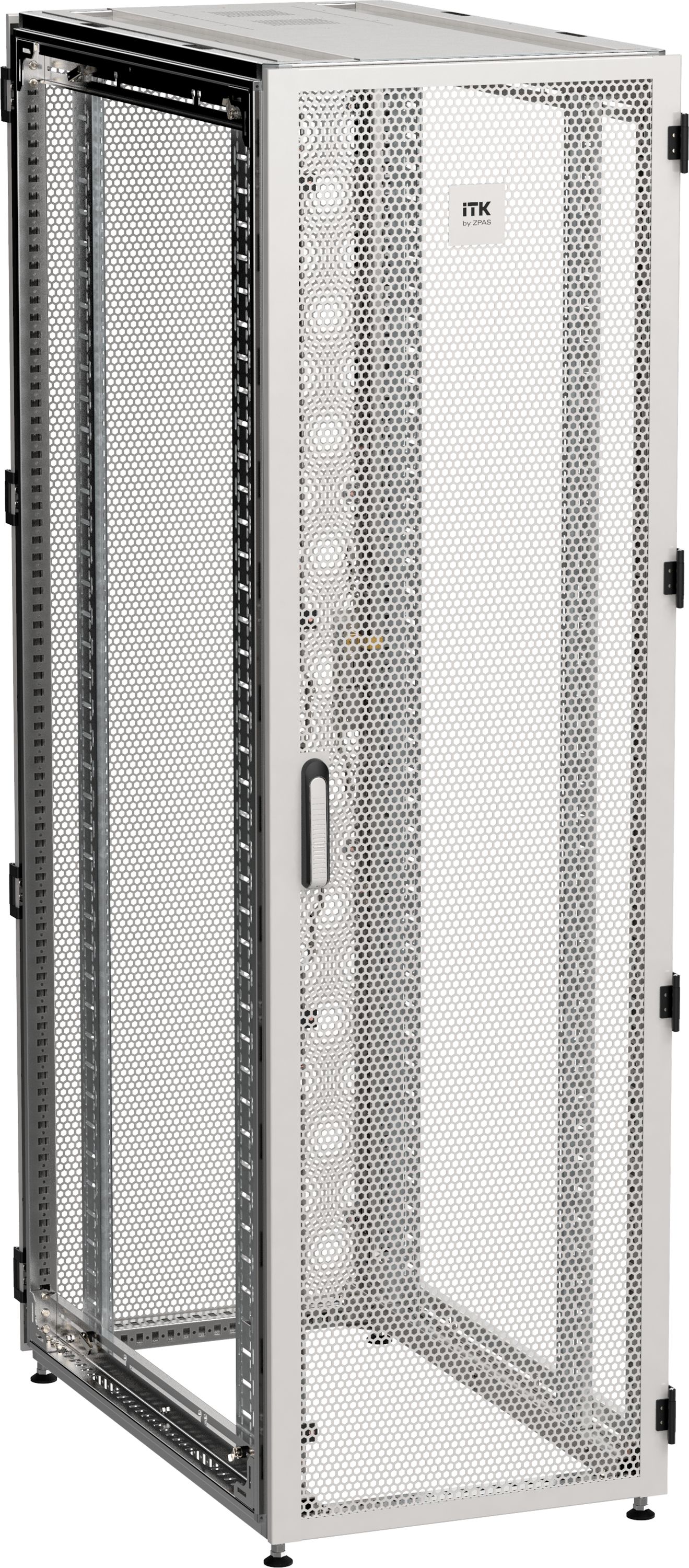 ITK by ZPAS Шкаф серверный 19" 45U 600х1200 одностворчатые перфорированные двери серый РФ ZP35-45U-0612-PP-R