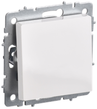 BRITE Выключатель 1-клавишный 10А ВС10-1-0-БрБ белый
