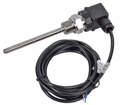 Преобразователь температуры погружной РТ100 G1/2 100мм кабель 2м DIN43650 ONI