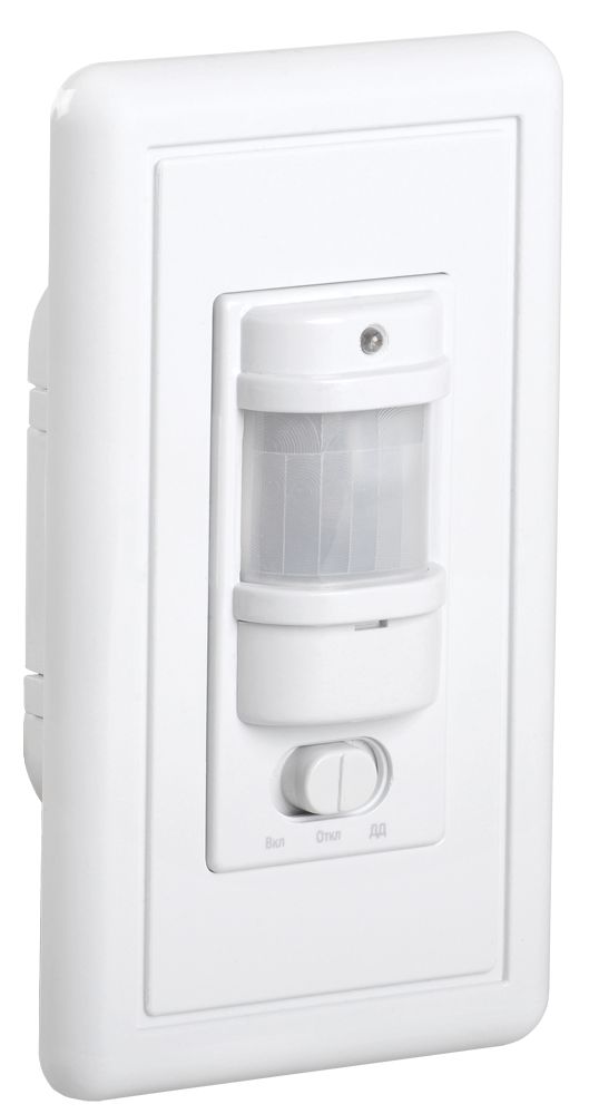 Датчик движения ДД-028 1200Вт 140град 9м IP20 белый IEK (LDD12-028-1200-001)