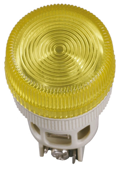 Лампа ENR-22 сигнальная d22мм желтый неон/240В цилиндр IEK