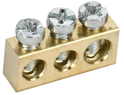 TEKFOR Шина нулевая сечение 6х9 3 отверстия IEK