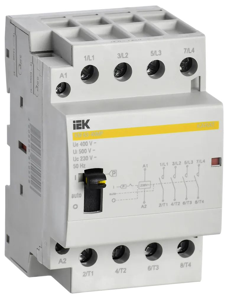 Modular contactor with manual operation KM63-40MR AC KARAT IEK