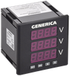 Вольтметр цифровой щитовой трехфазный DO RS-485 96х96мм LED GENERICA0