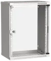 ITK Шкаф настенный LINEA WE 15U 550х350мм дверь стекло серый0