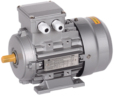 Электродвигатель асинхронный трехфазный АИС 63C4 380В 0,25кВт 1500об/мин 1081 DRIVE IEK