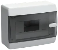UNION Compact Корпус пластиковый ЩРН-П-8 IP41 черная прозрачная дверь IEK