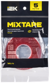 MIXTAPE PRO Лента монтажная прочная двусторонняя 1х9мм 5м IEK1