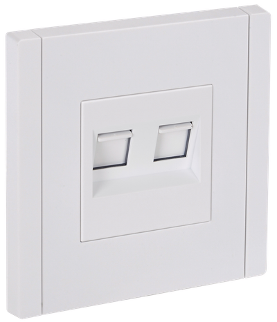 FORTE&PIANO Розетка двойная RJ11+RJ45 кат.5E FP235 белый IEK