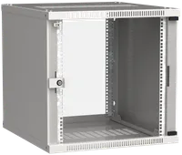 ITK Шкаф настенный LINEA WE 9U 600х450мм дверь стекло серый