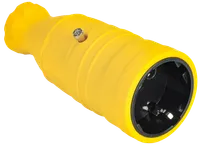 OMEGA Portable socket RBp14-1-0m IP20 rubber yellow IEK