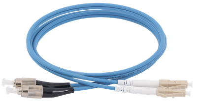 ITK Оптический коммутационный соединительный шнур (патч-корд), для многомодового кабеля (MM), 50/125 (OM4), FC/UPC-LC/UPC, двойного исполнения (Duplex), LSZH, 15м
