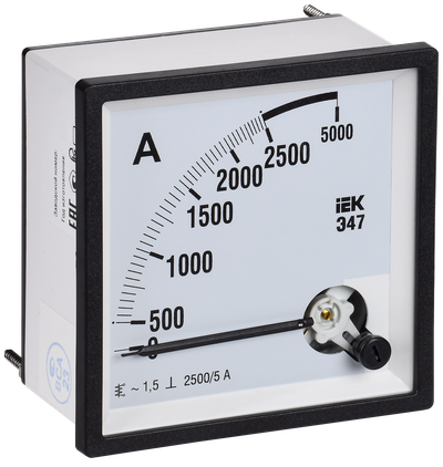 Амперметр Э47 2500/5А класс точности 1,5 96х96мм IEK