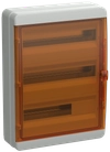 TEKFOR Корпус пластиковый КМПн-54 IP65 оранжевая прозрачная дверь IEK0