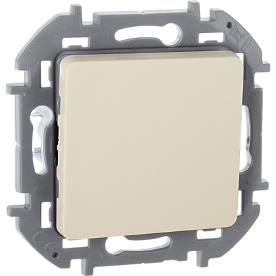 INSPIRIA Выключатель 1-клавишный схема 1 10АХ безвинтовые зажимы слоновая кость