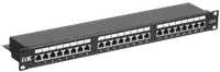 ITK 1U патч-панель кат.6 STP 24 порта (Dual) с кабельным органайзером