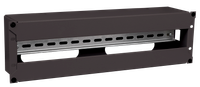 ITK Панель электрораспределительная 3U с DIN-рейкой черная