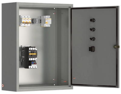 Ящик управления освещением ЯУО9601-3874 автоматические выключатели 3P 1х80А 1P 1х1А контактор 1х65А таймер фотореле IEK