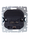 BRITE Розетка 1-местная с заземлением с защитными шторками 16А с USB A+A 5В 3,1А РЮш10-2-БрБ белый IEK3