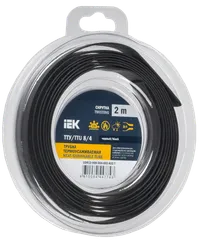 Heat shrink tubing TTU ng-LS 8/4 black (2m/pack) IEK