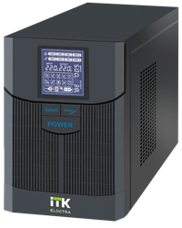 ITK ELECTRA LT ИБП Линейно-интерактивный 1кВА/0,8кВт однофазный с LCD дисплеем с АКБ 2х7AH USB порт
