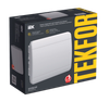 TEKFOR Корпус пластиковый ЩРН-П-12 IP41 черная прозрачная дверь IEK1