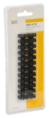 Screw-type terminal clips ZVI-5 1,5-4,0mm2 2x12steam IEK black1