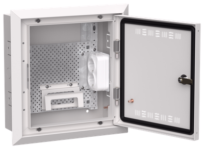 TITAN 5 Корпус мультимедиа ЩРв-12 (1х12) 380х365х130мм IP30 белый IEK