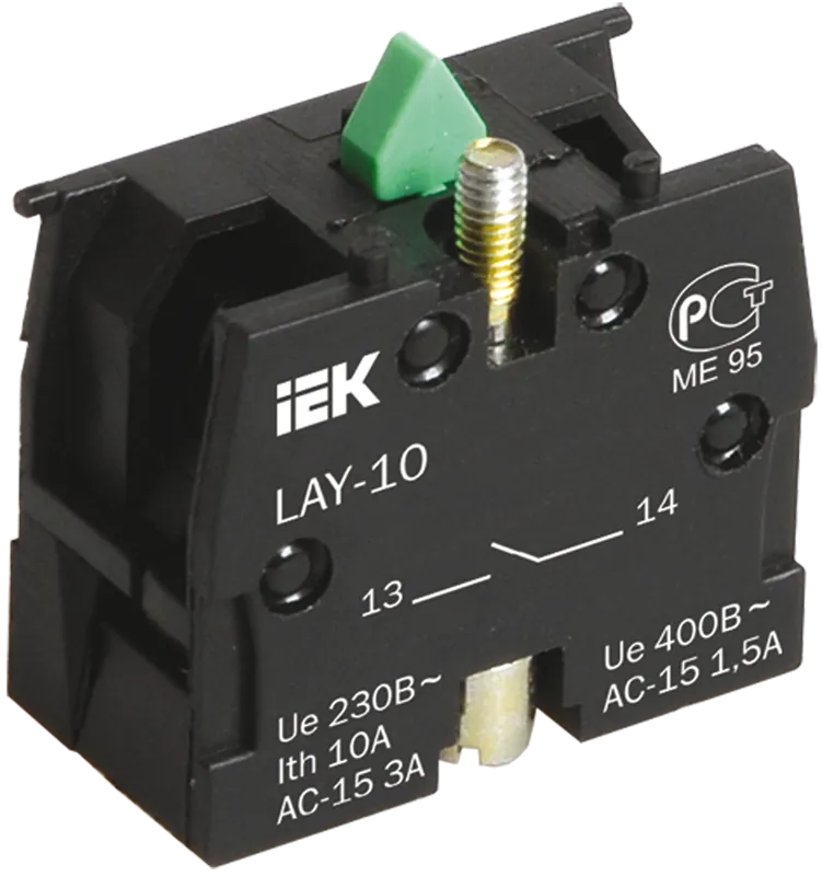 Контактный блок 1з для серии LAY5 IEK (BDK21) - характеристики ...