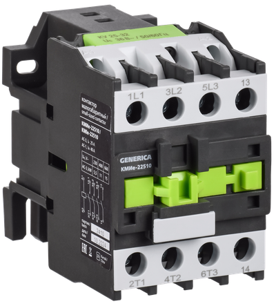 Контактор КМИе-22510 25А 400В/АС3 1NO GENERICA