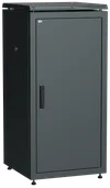 ITK LINEA N Шкаф сетевой 19" 24U 600х600мм металлическая передняя дверь черный0