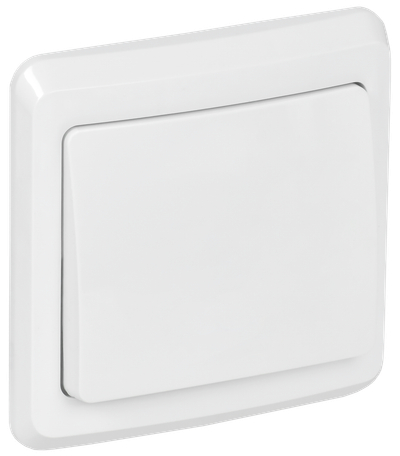 VEGA Выключатель 1-клавишный 10А ВС10-1-0-ВБ белый GENERICA