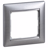 VALENA DIY Рамка 1местная алюминий матовый