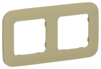 FLITE Рамка 2-местная РУ-2-А-ФлО оливковый IEK