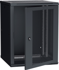 ITK Шкаф настенный LINEA W 12U 600х600мм дверь перфорированная RAL 9005