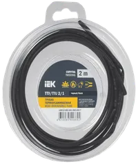 Heat shrink tube TTU ng-LS 2/1 black (2m/pack) IEK