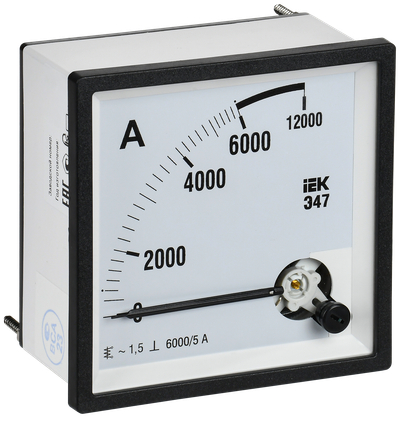 Амперметр Э47 6000/5А класс точности 1,5 96х96мм IEK