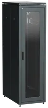 ITK LINEA N Шкаф сетевой 19" 42U 600х1000мм стеклянная передняя дверь черный0