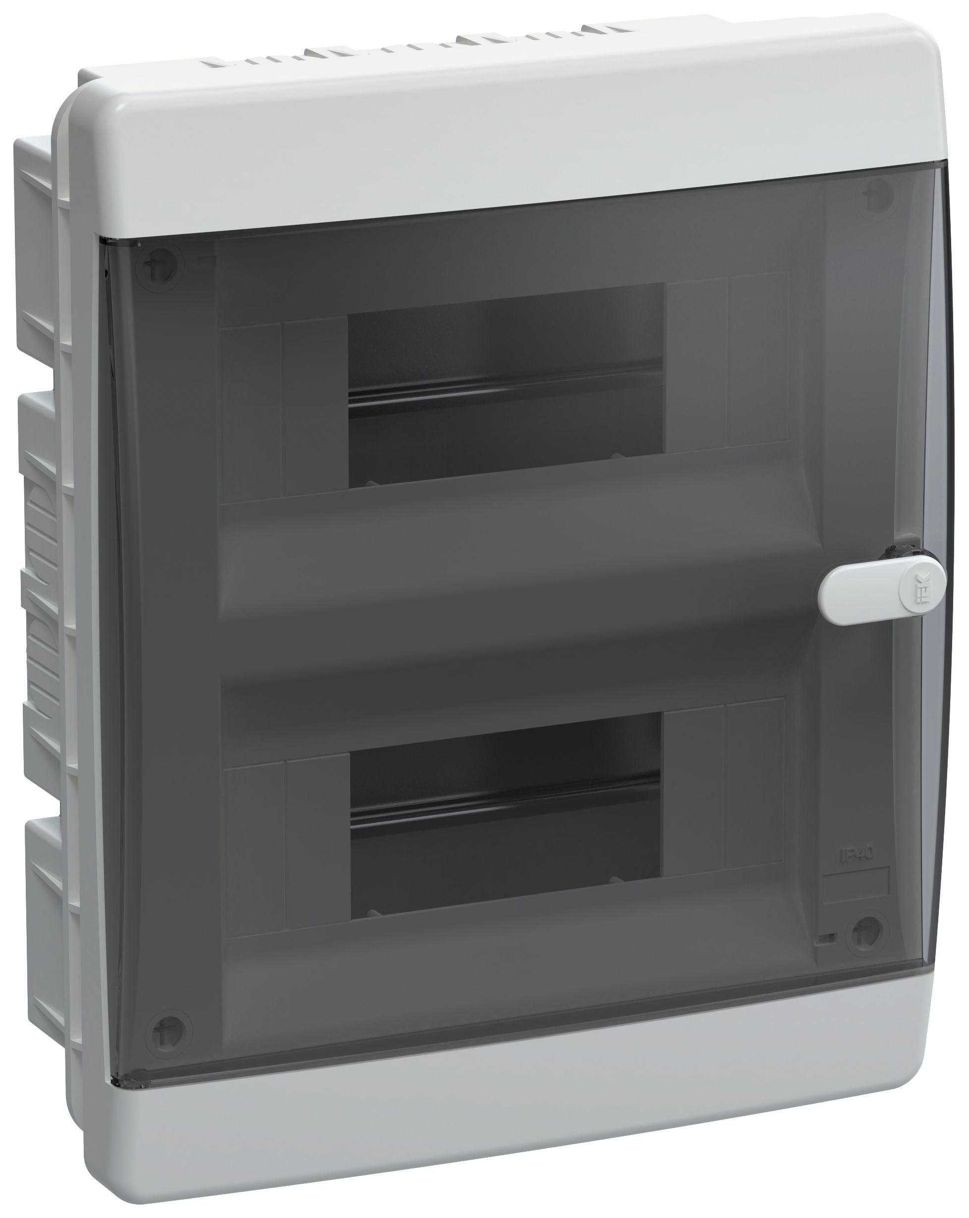 UNION Compact Корпус пластиковый ЩРВ-П-18 IP41 черная прозрачная дверь IEK